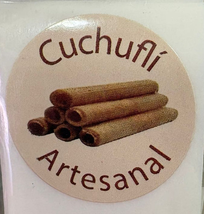 Stickers Cuchufli artesanal 100 un 4x4 cm