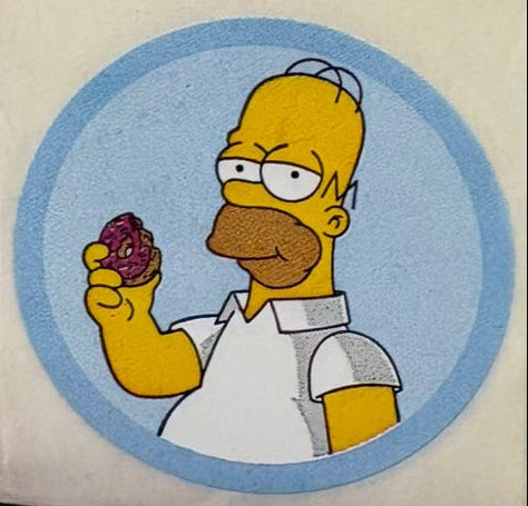 Stickers Los Simpsons 100 un surtidos 4x4 cm