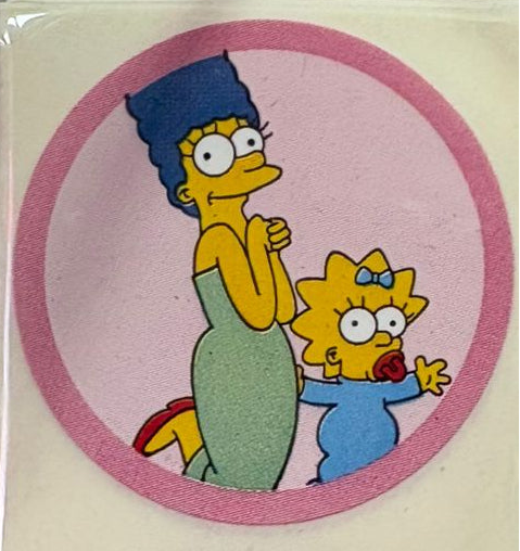 Stickers Los Simpsons 100 un surtidos 4x4 cm