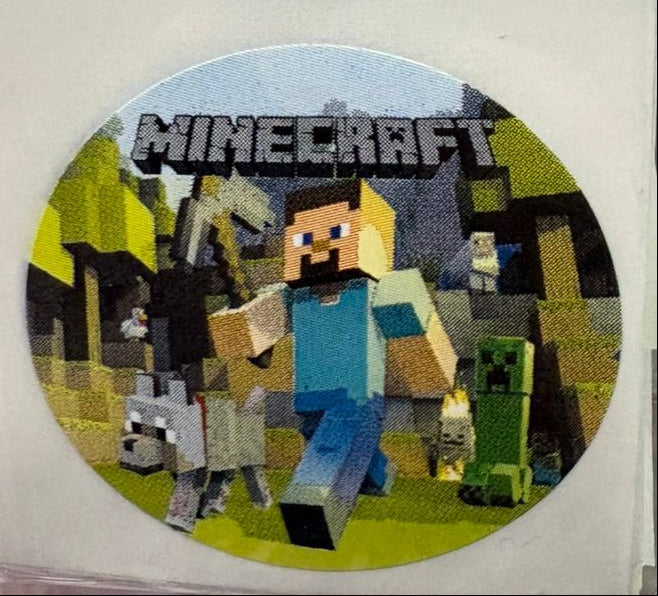 Stickers Minecraft 100 un surtidos 4x4 cm