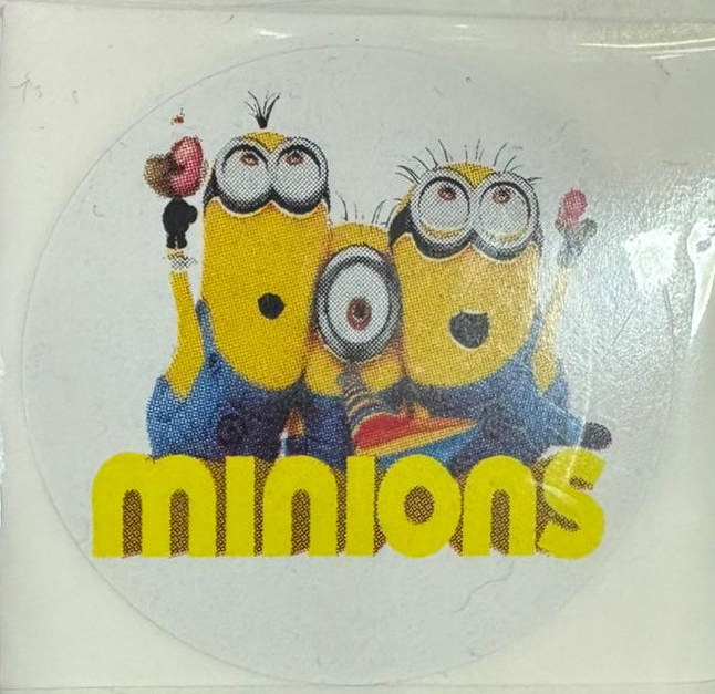 Stickers Minions 100 un surtidos 4x4 cm