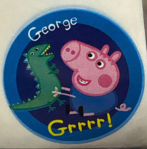 Stickers Pepa Pig 100 un surtidos 4x4 cm
