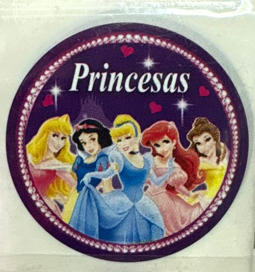 Stickers Princesas 100 un surtidos 4x4 cm