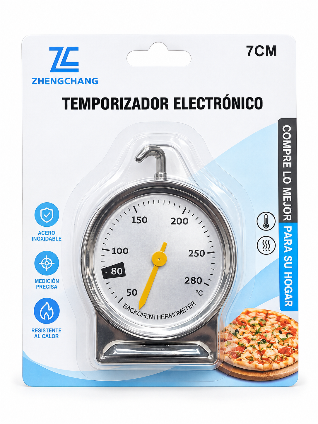 Termómetro para Horno de 50 a 280 °C