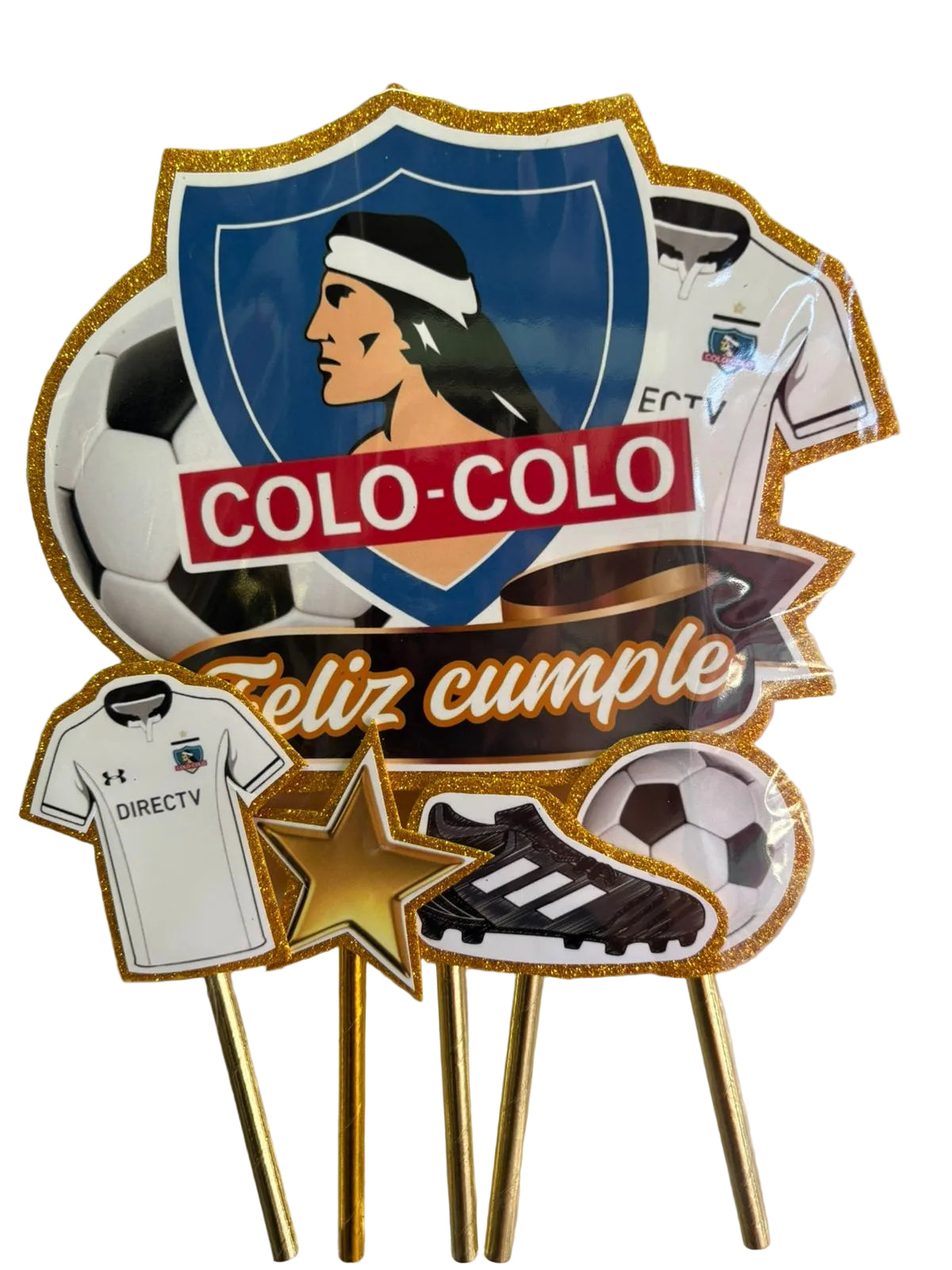 Topper para torta Colo-Colo