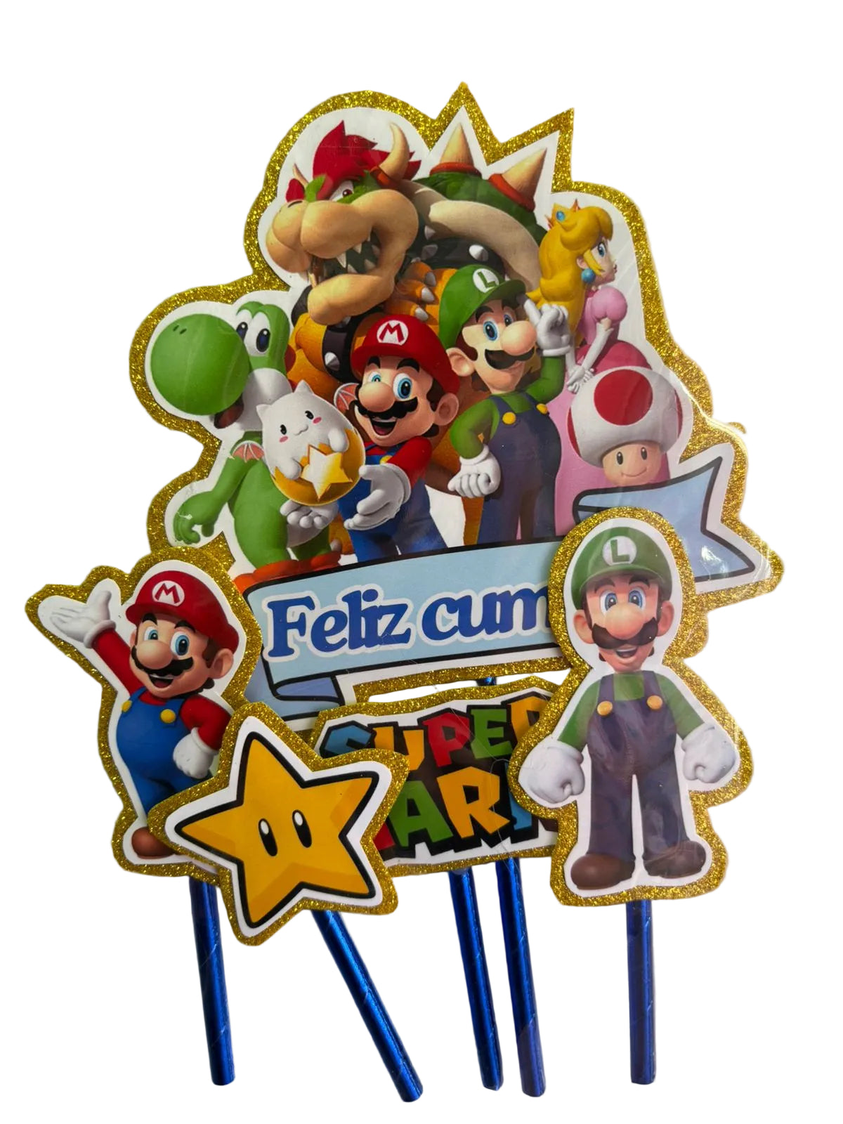 Topper para torta Mario Bros