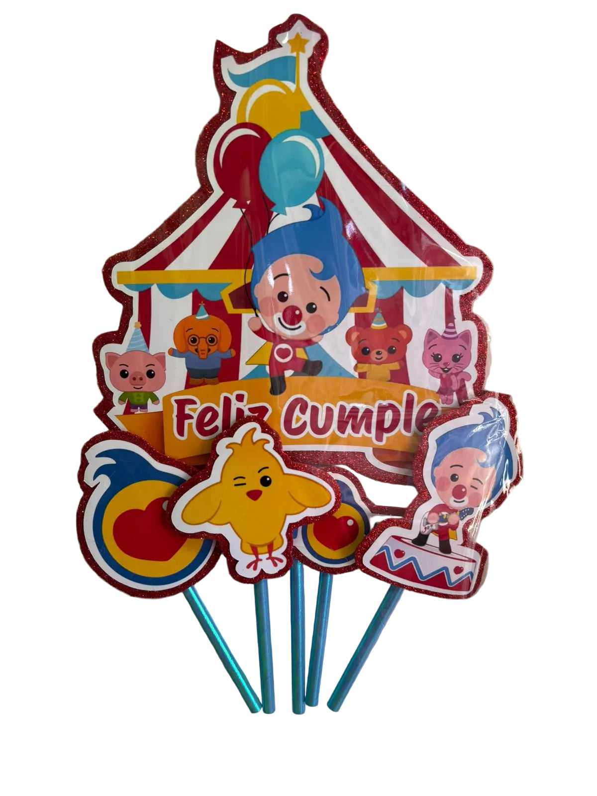 Topper para torta Plin Plin