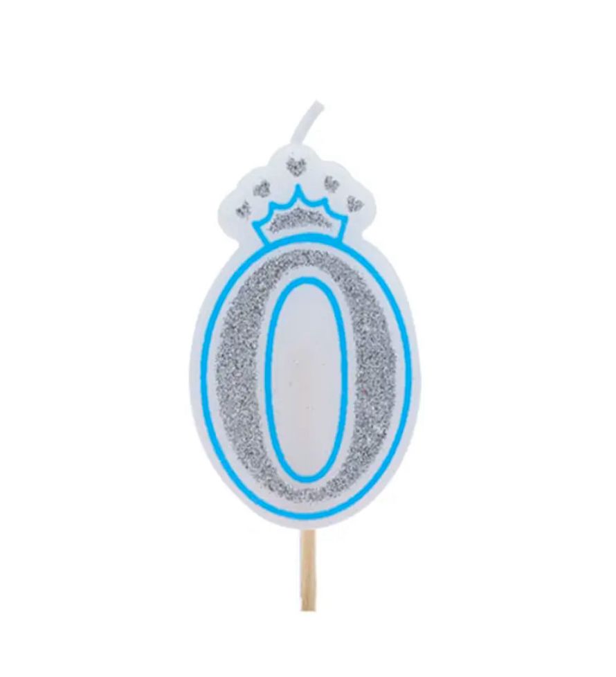 Velas con corona azul