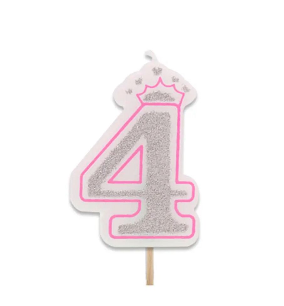 Velas con corona rosa