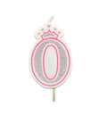 Velas con corona rosa