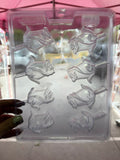 Molde plástico transparente 8 rosas 5x5 N32