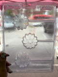 Molde plástico transparente 3girasoles 5x5 N432