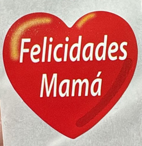 Stickers Dia de la madre surtido 7 diseños 100 un 4x4 cm