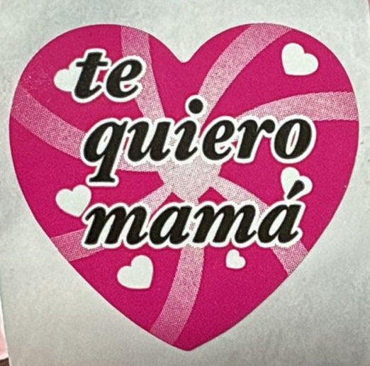 Stickers Dia de la madre surtido 7 diseños 100 un 4x4 cm