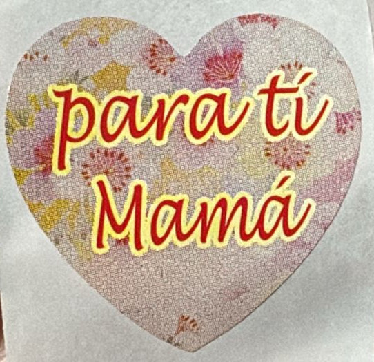 Stickers Dia de la madre surtido 7 diseños 100 un 4x4 cm