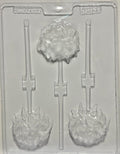 Molde plástico transparente 3 rosas 6.5x19 cm N121