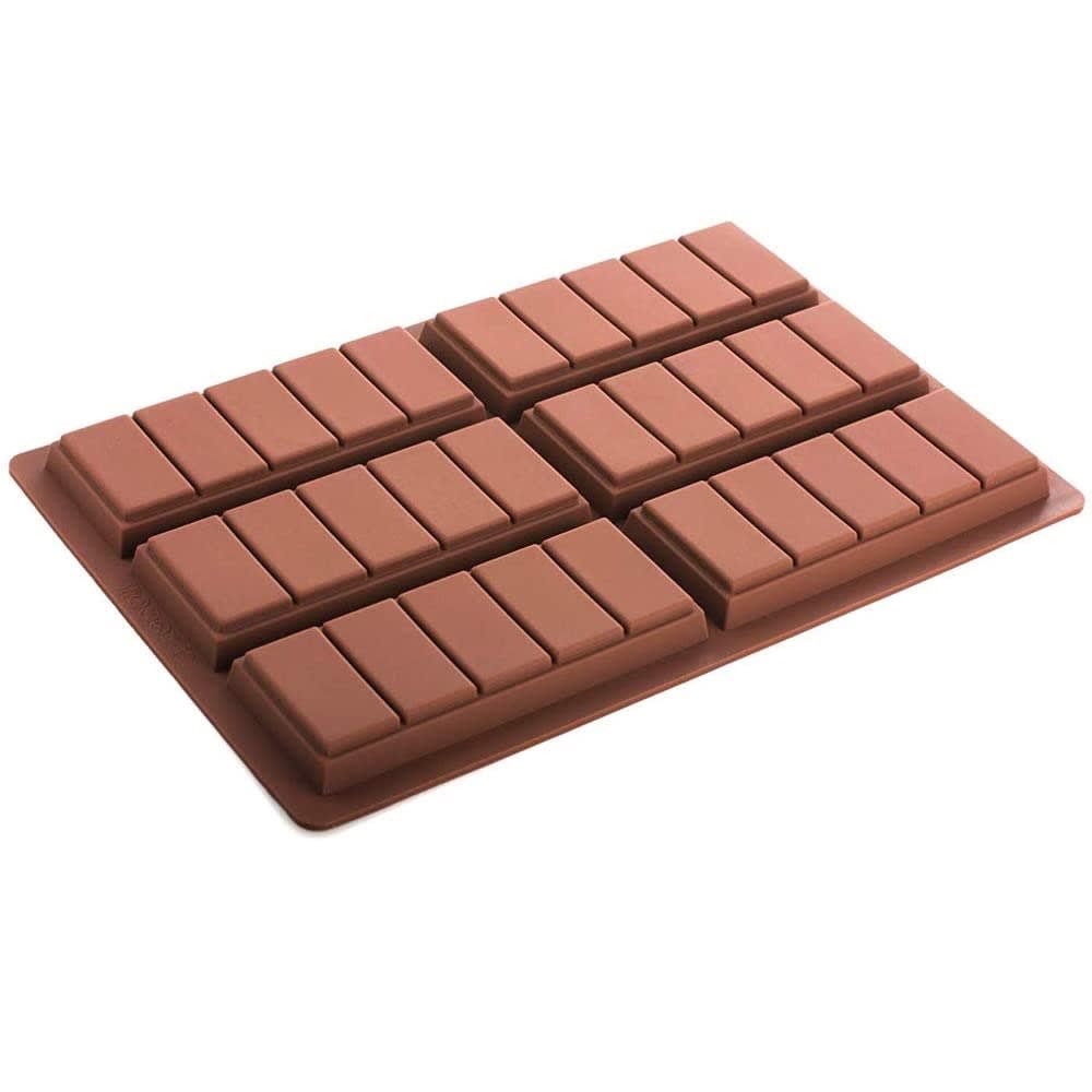 Molde Silicona 6 barras chocolate 5 segmentos