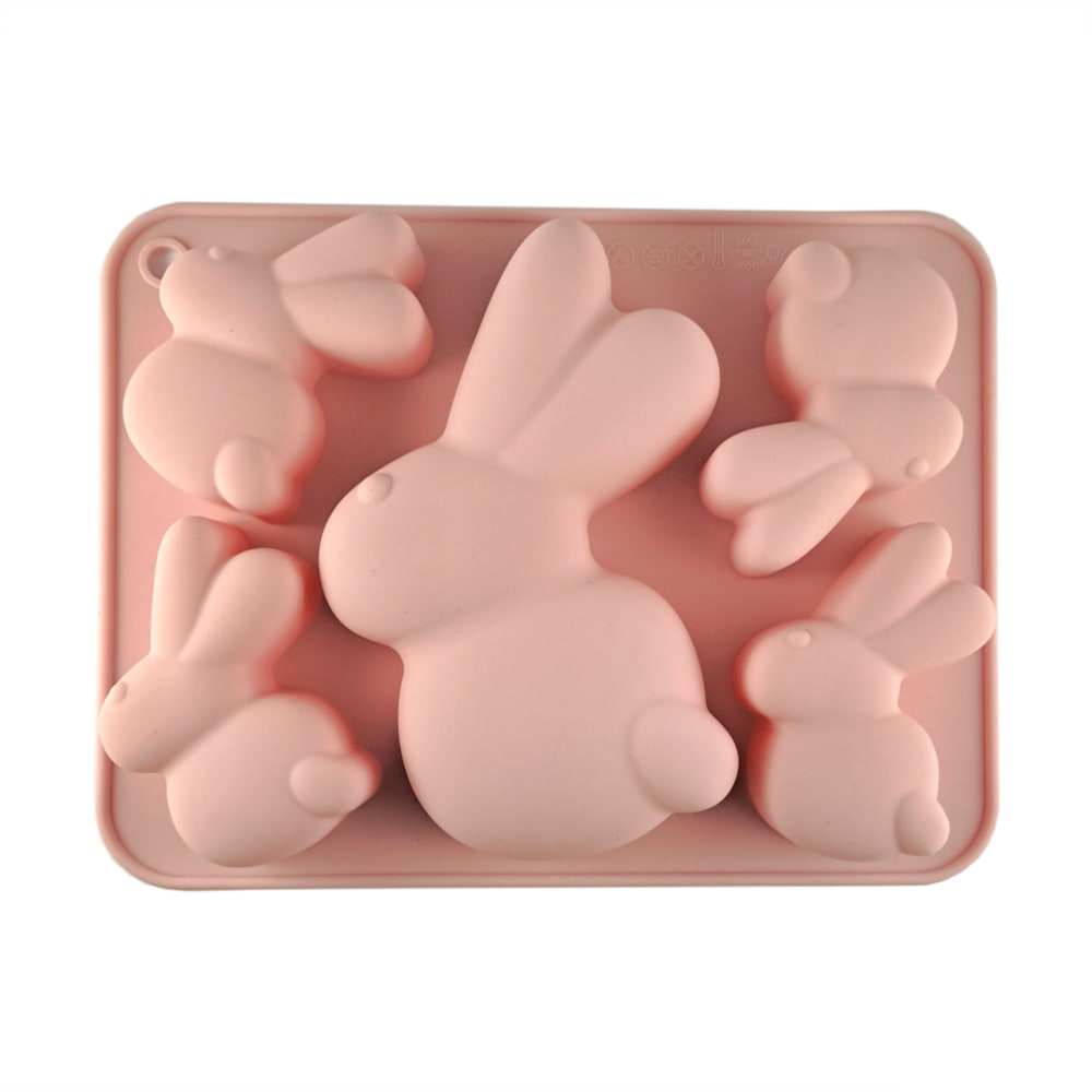 Molde Silicona Conejos de Pascua