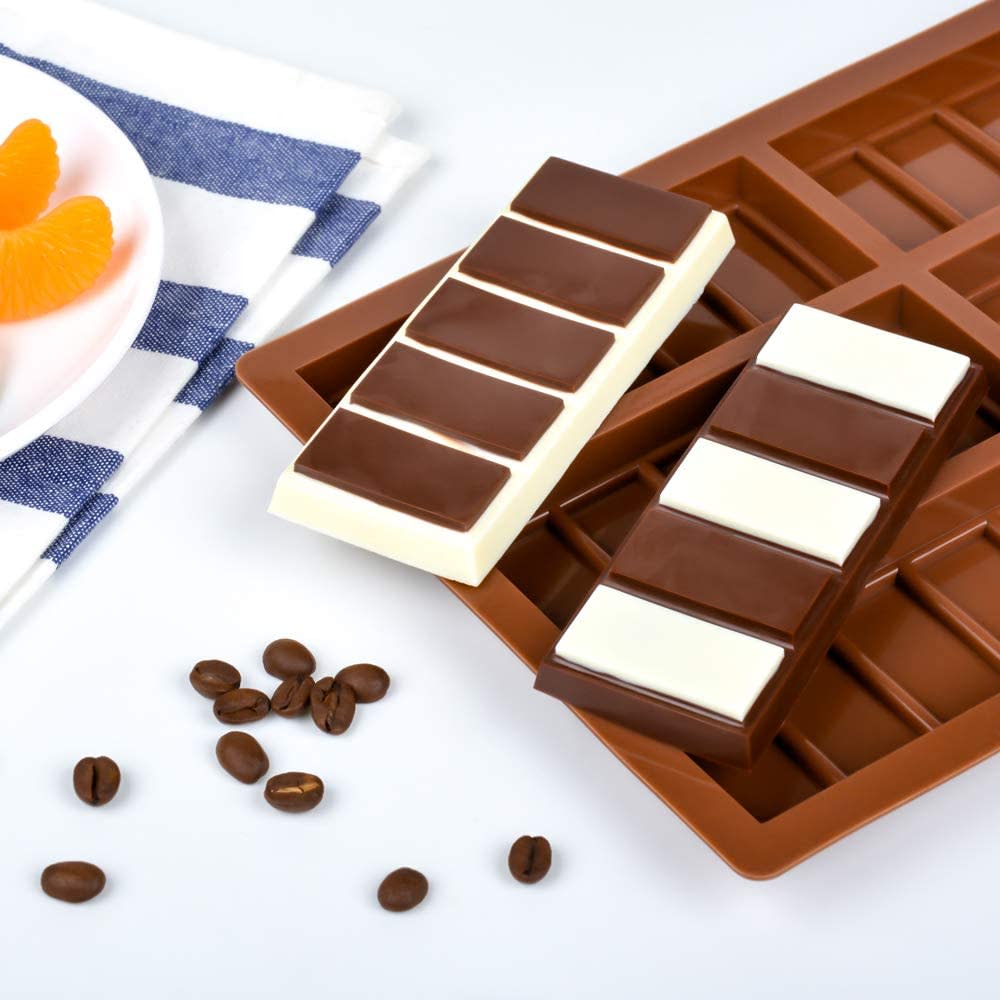 Molde Silicona 6 barras chocolate 5 segmentos