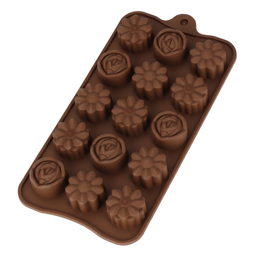 Molde Silicona Flores y Bombones