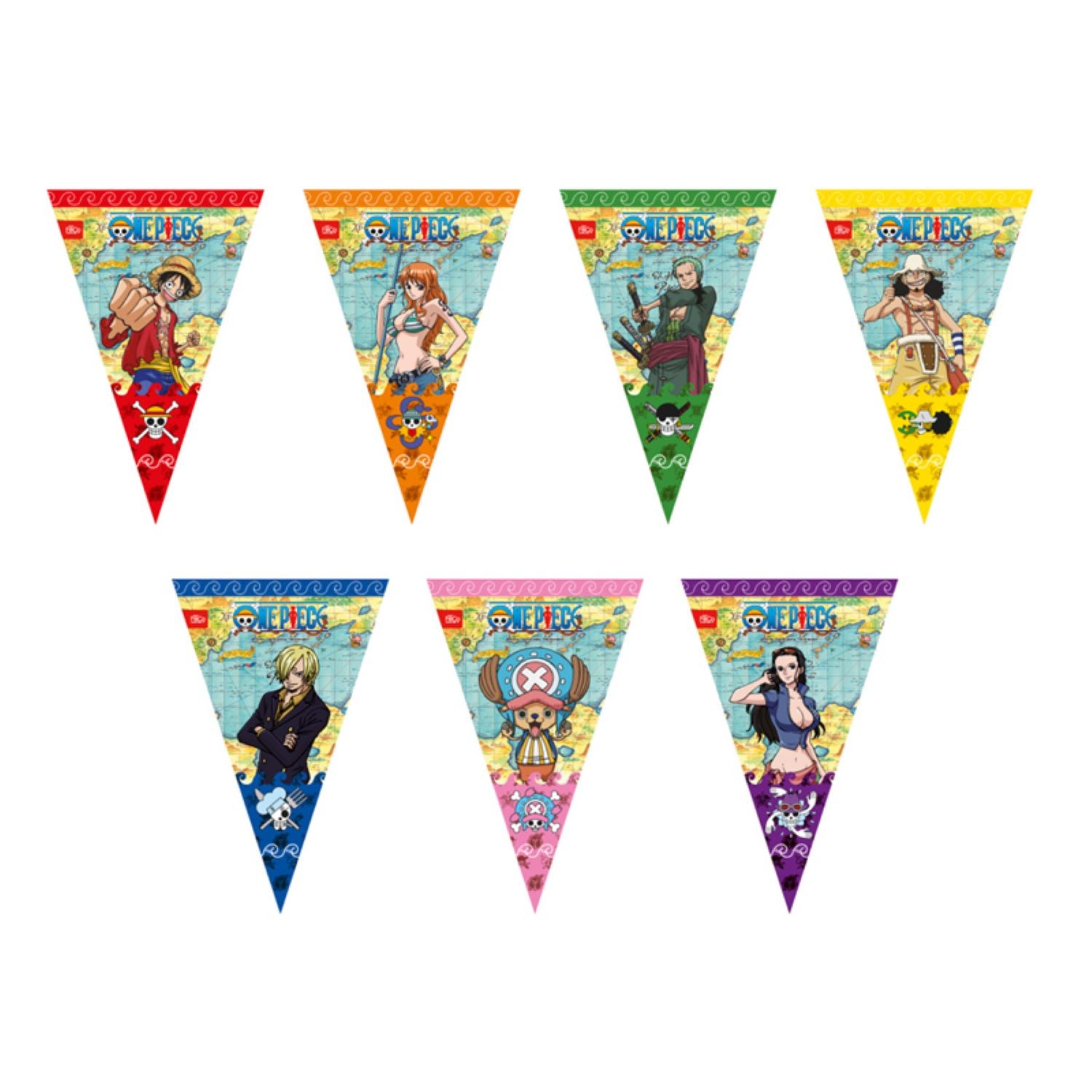Banderín triangular One piece 2m