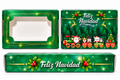 Caja con visor para 6 alfajores Navidad 1