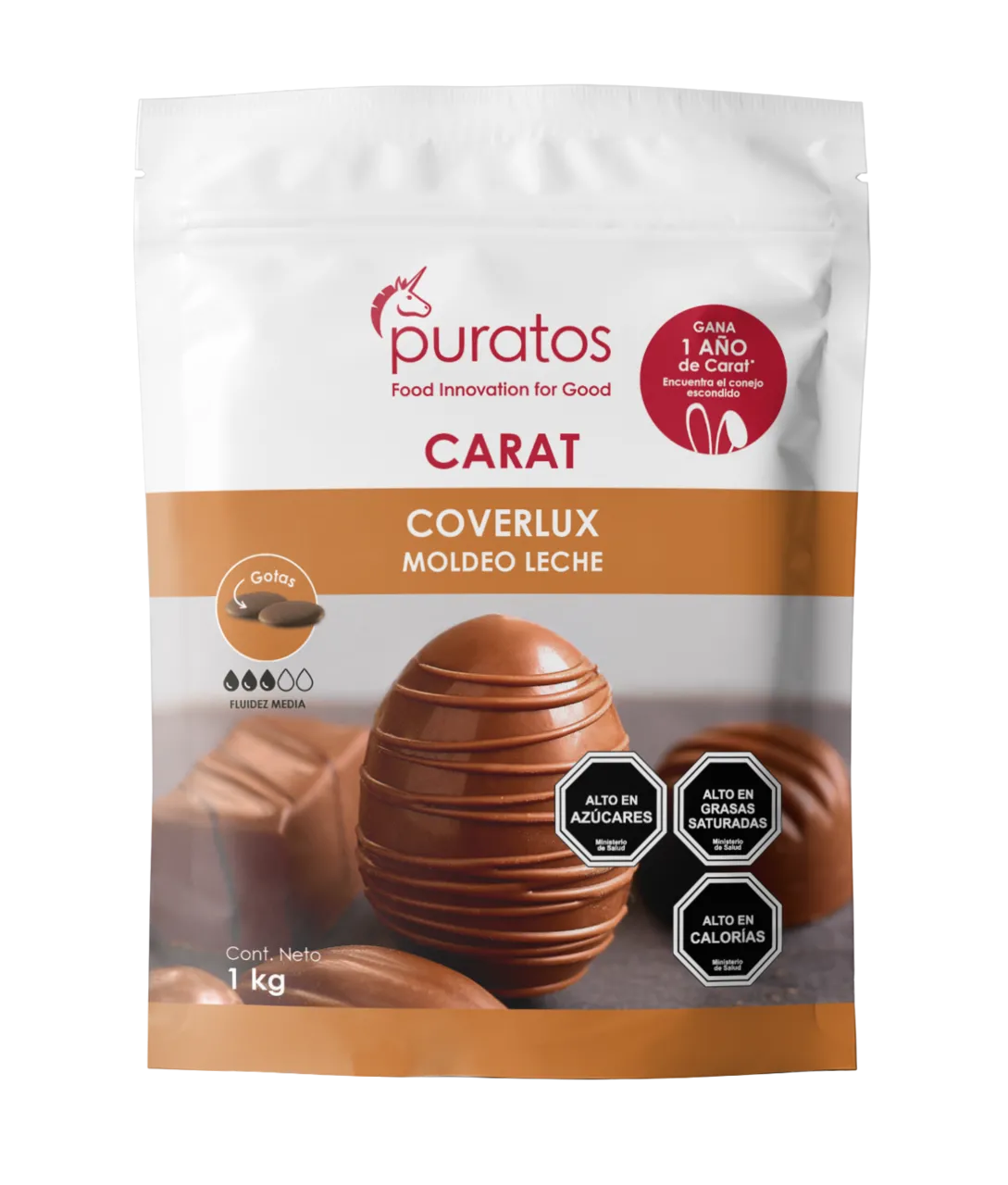 Chocolate Carat Coverlux Leche Gota 1 kg