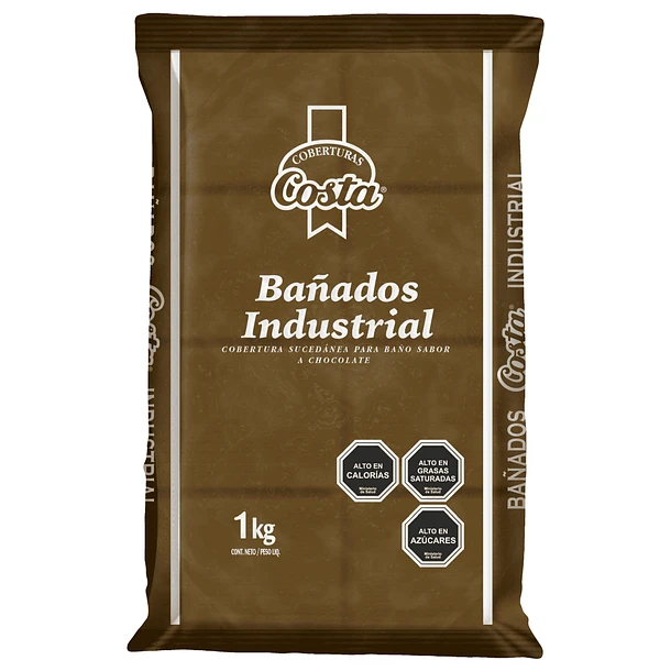 Cobertura de Chocolate Bañados Industrial Ambrosoli en barra 1kg