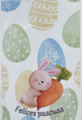 cookie card conejito de pascua sobre zanahoria