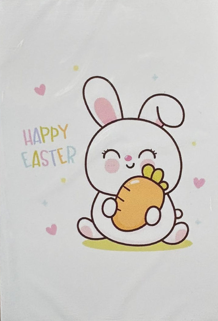 cookie card conejito de pascua con zanahoria