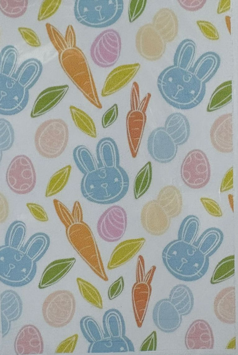 cookie card conejos y zanahoria de pascua