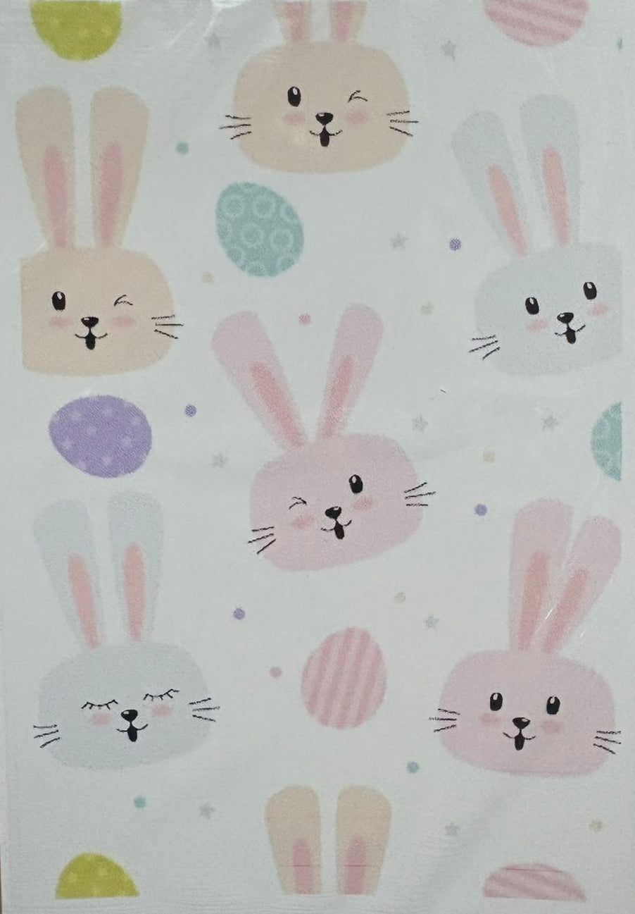 cookie card conejos de pascua Rosados