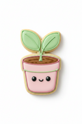 cortador de galletas Macetero con planta
