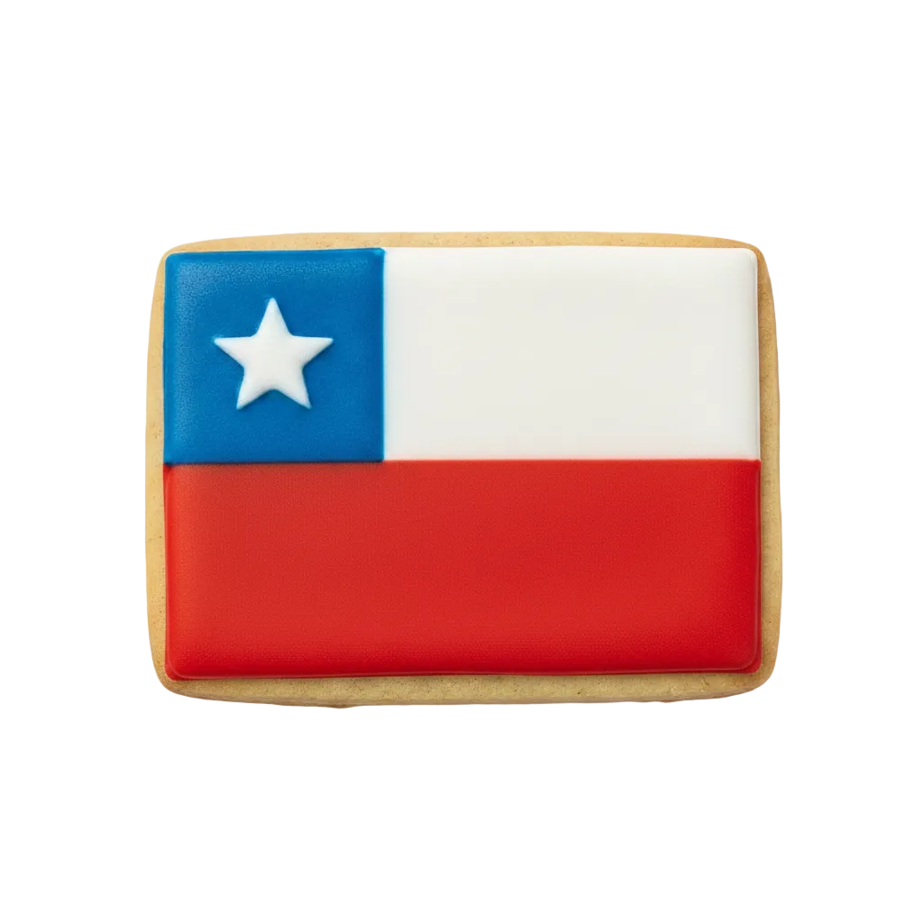 Cortador de galleta Bandera Chilena