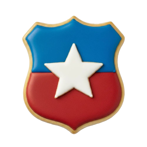 Cortador de galletas Escudo de chile