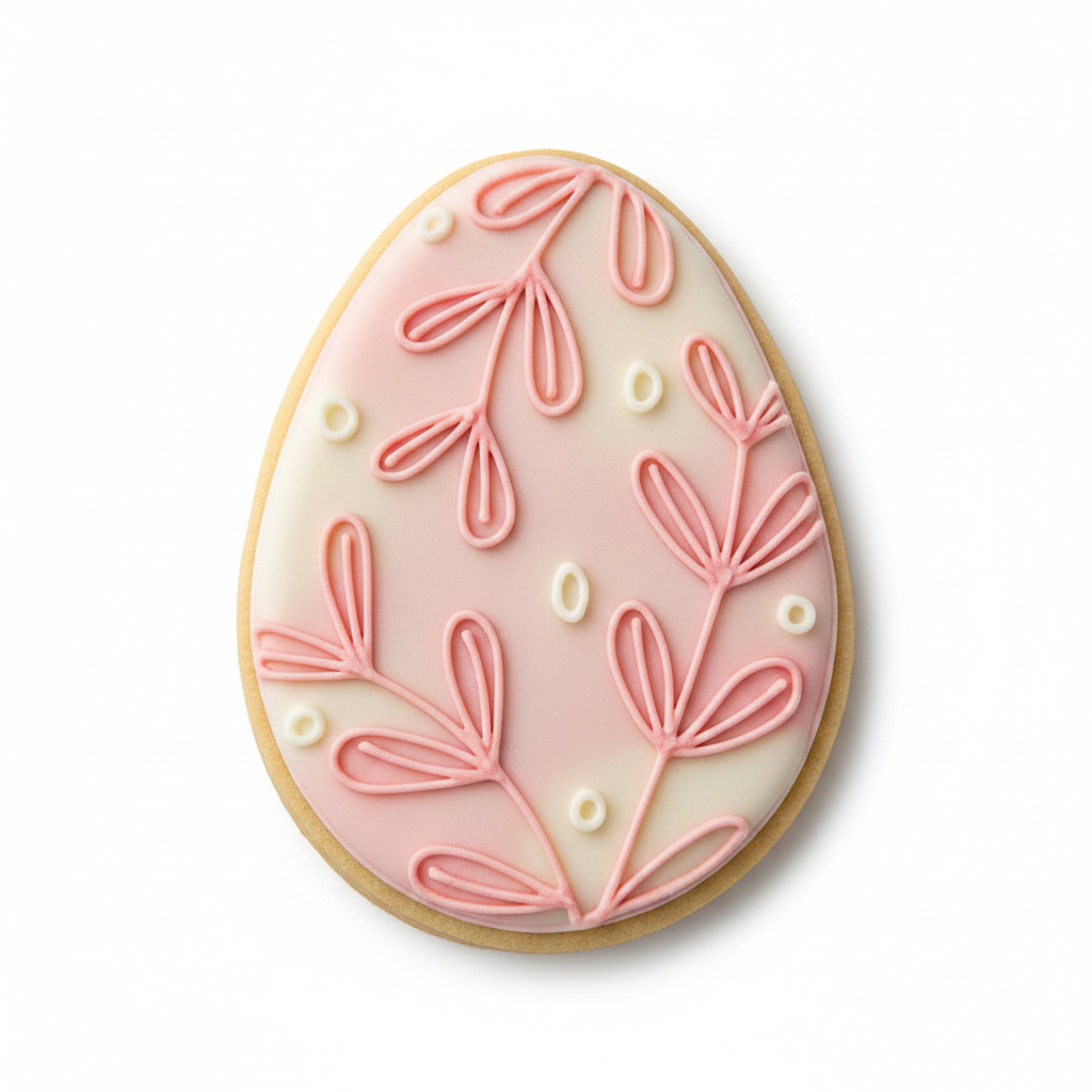 Cortador de galletas huevo de pascua hojas