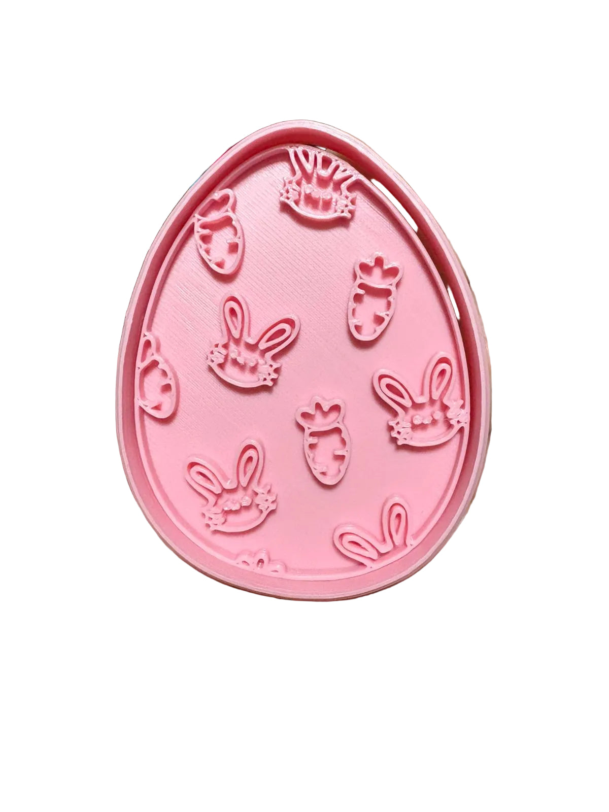 cortador de galletas huevo de pascua conejo con zanahorias 2