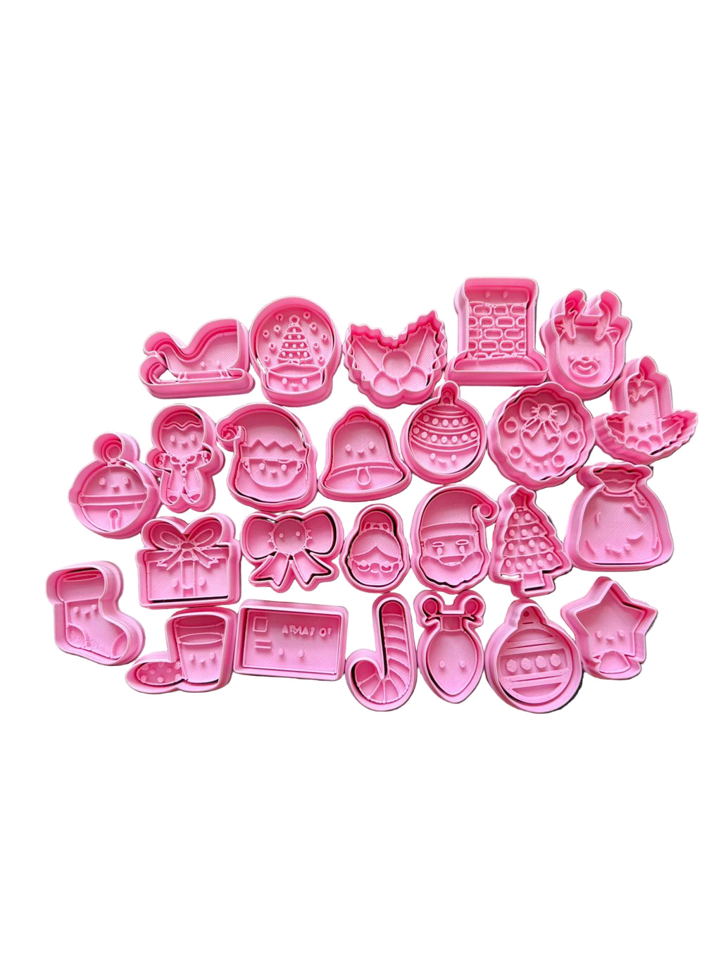 Set cortadores de galletas calendario de advientos 25PCS 3 cm