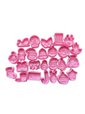 Set cortadores de galletas calendario de advientos 25PCS