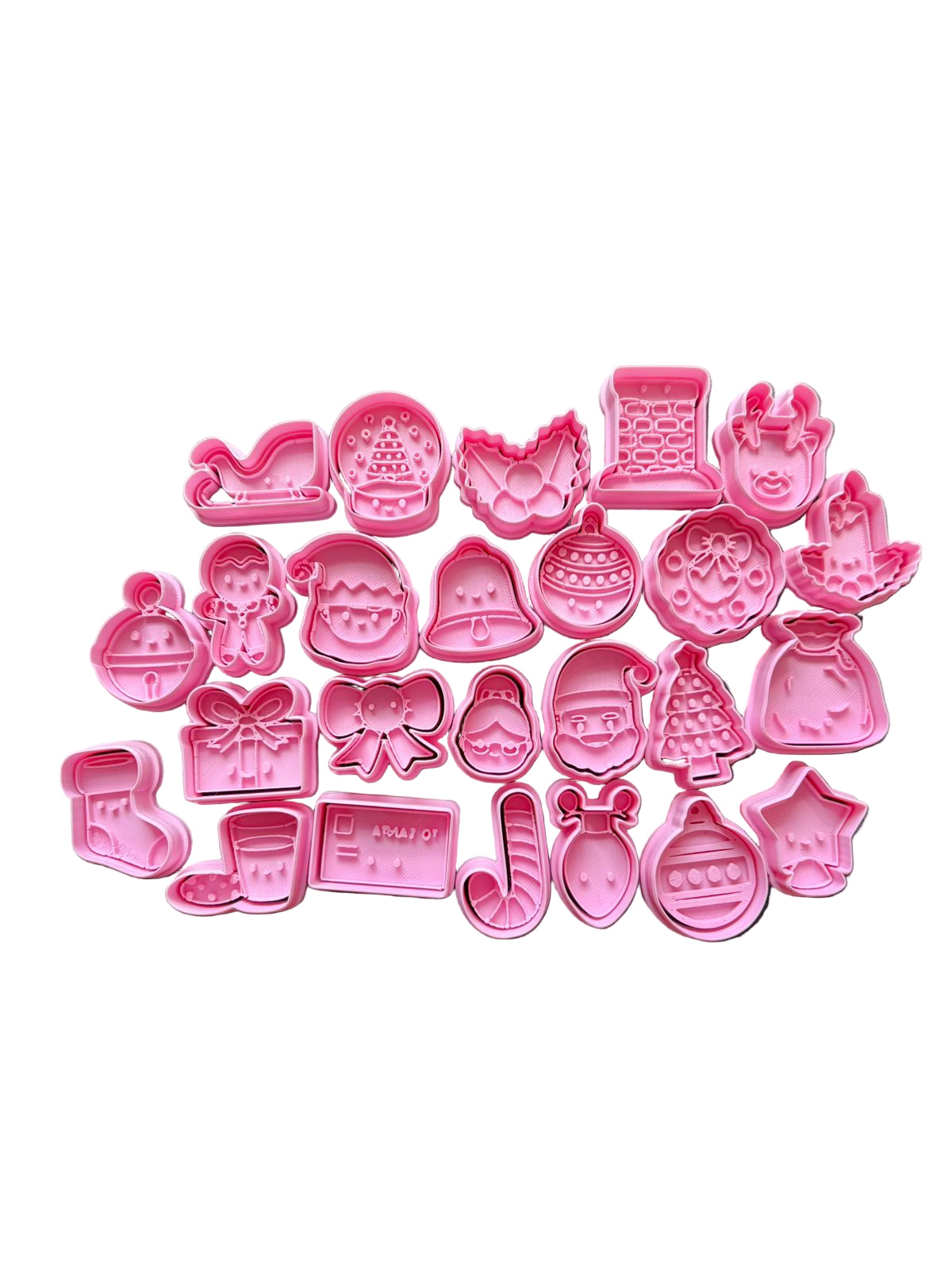 Set cortadores de galletas calendario de advientos 25PCS