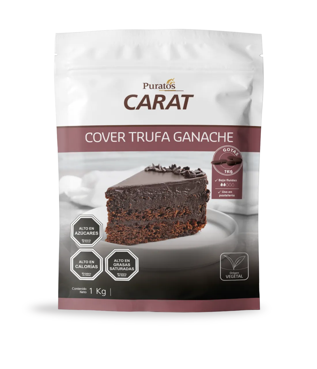 Chocolate cover trufa ganache carat puratos