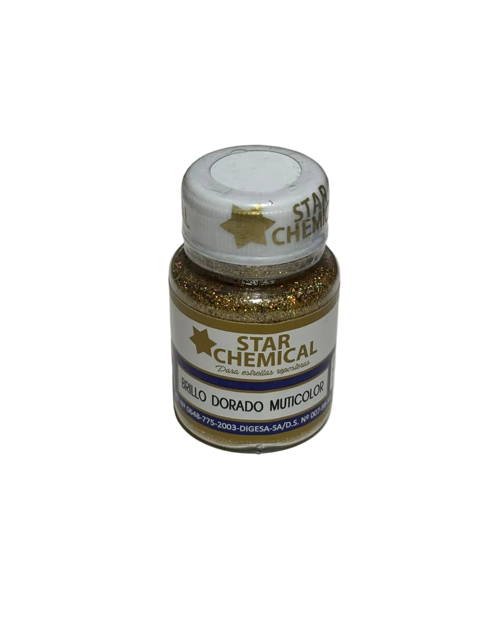 Glitter brillo Dorado Multicolor Star Chemical 5grs
