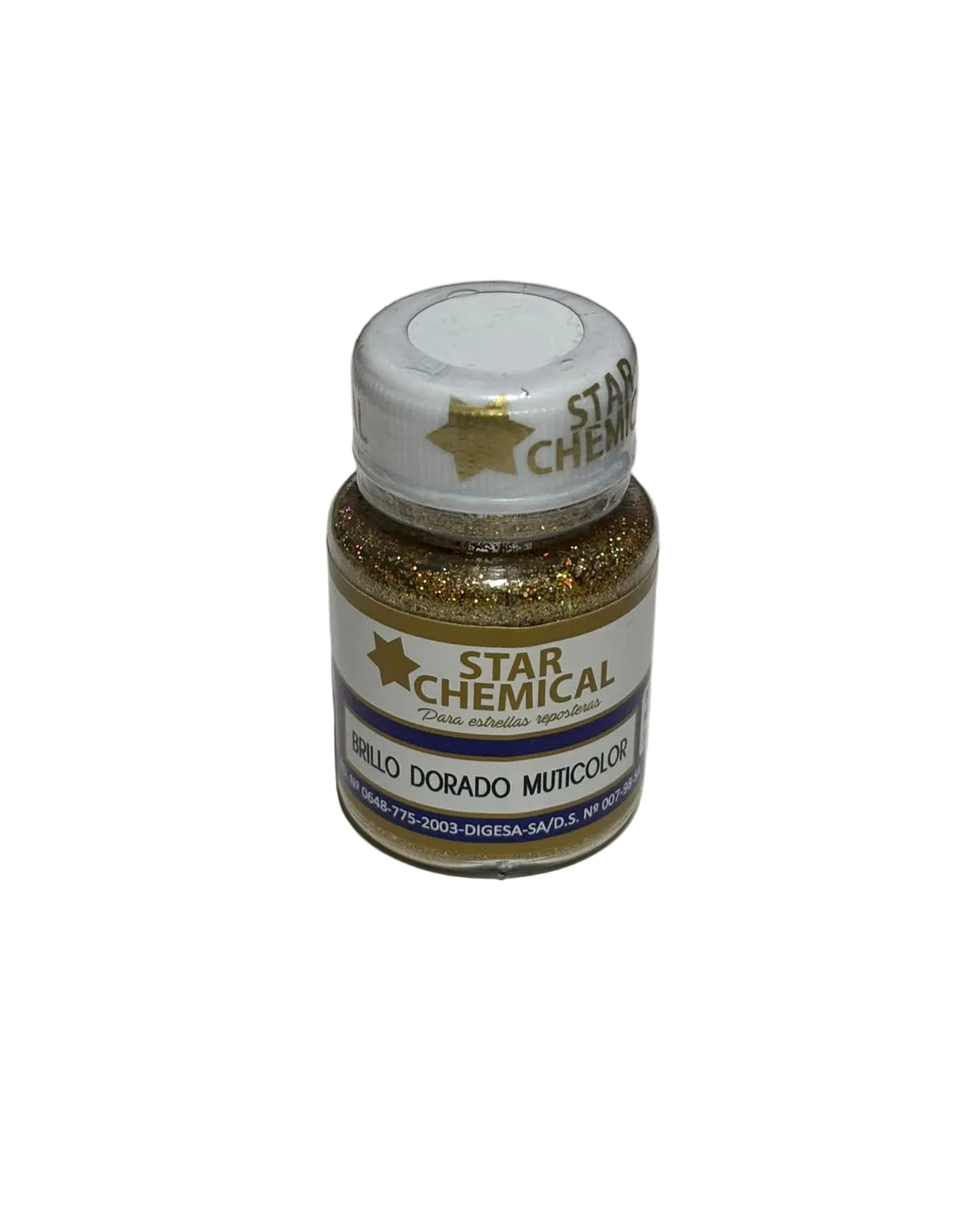 Glitter brillo Dorado Multicolor Star Chemical 5grs