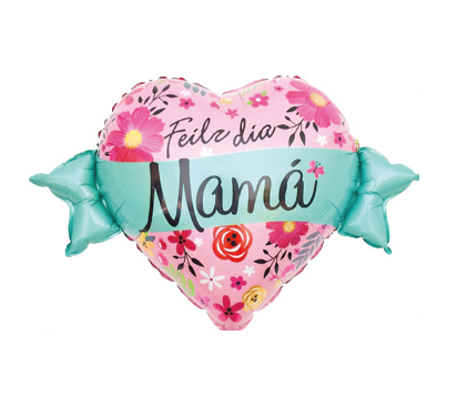 Globo metálico Feliz Día Mamá 50*67cm