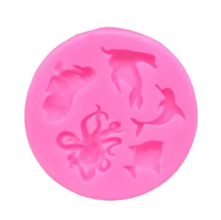 Molde de silicona animales marinos 2