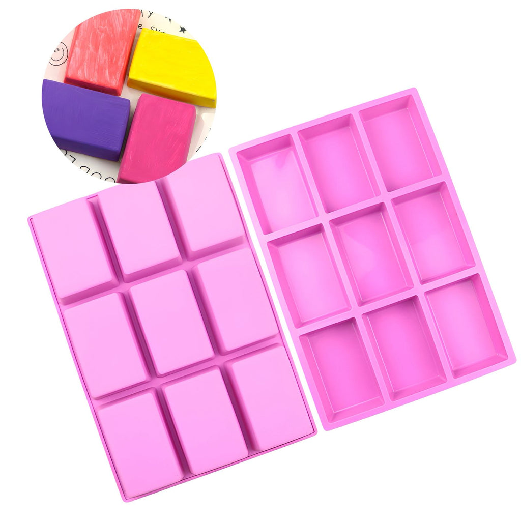 Molde de silicona 9 cavidades rectangulares