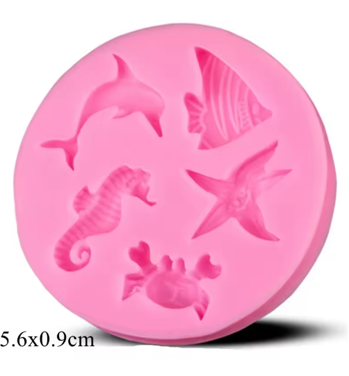 Molde de silicona animales marinos