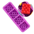 Molde silicona 4 cavidades con círculos