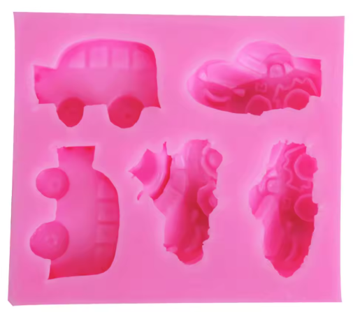 Molde de silicona cars