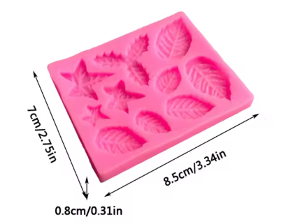 Molde silicona Hojas 3